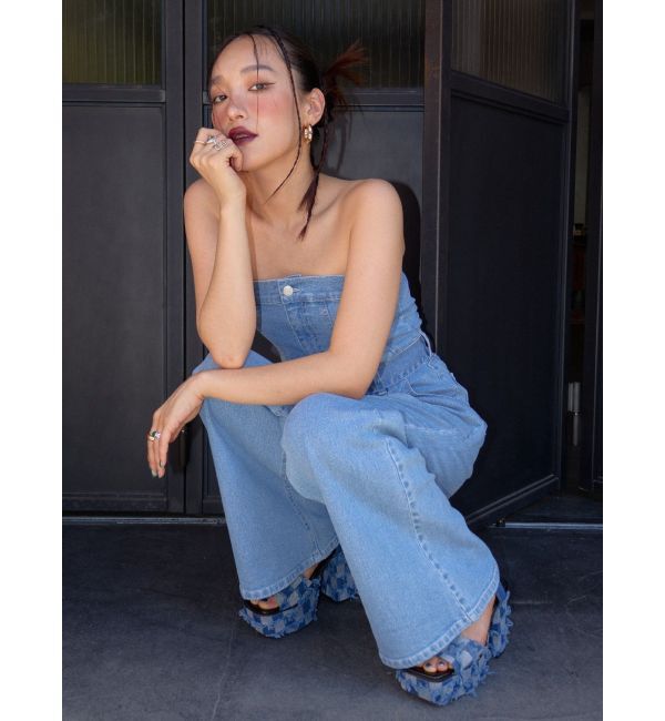 EVRIS「デニムオールインワン」|オールインワン|