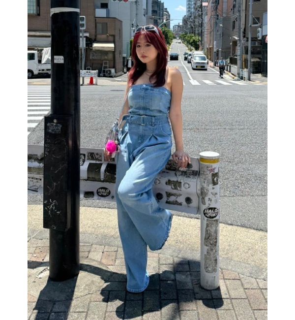 EVRIS「デニムオールインワン」|オールインワン|