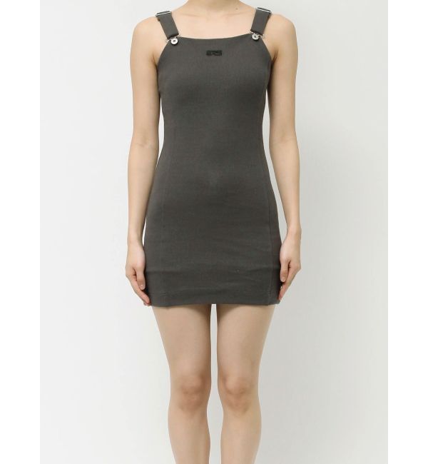 EVRIS「ワンポイントリブジャンスカ」|ジャンパースカート|