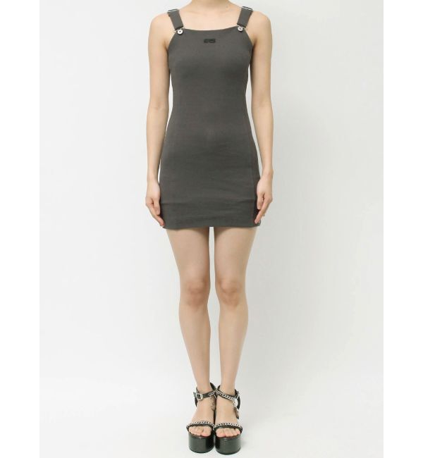 EVRIS「ワンポイントリブジャンスカ」|ジャンパースカート|