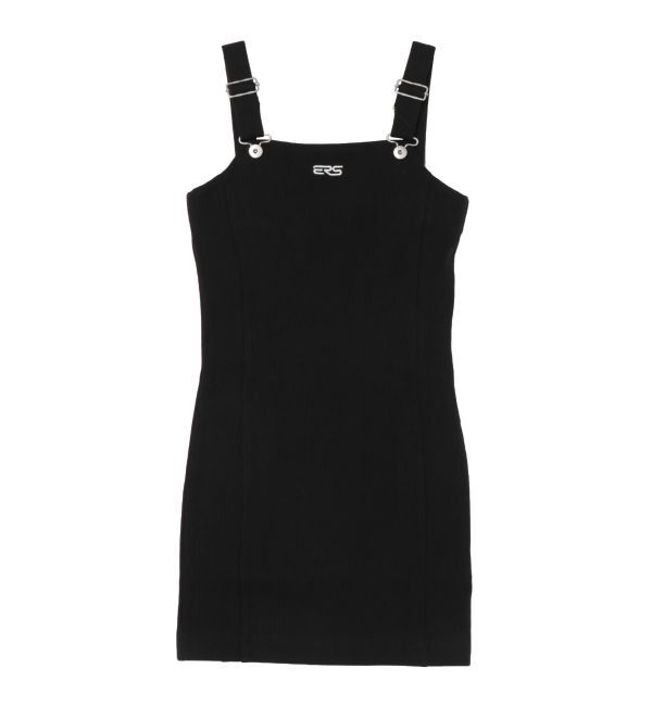 EVRIS「ワンポイントリブジャンスカ」|ジャンパースカート|