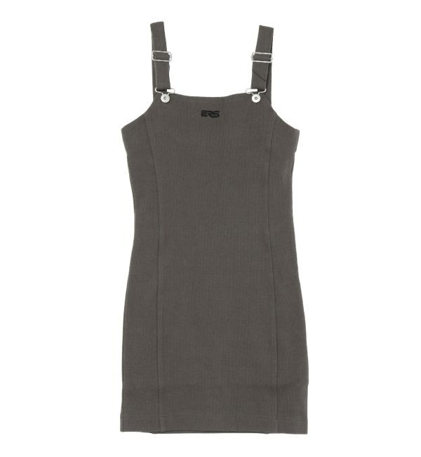 EVRIS「ワンポイントリブジャンスカ」|ジャンパースカート|