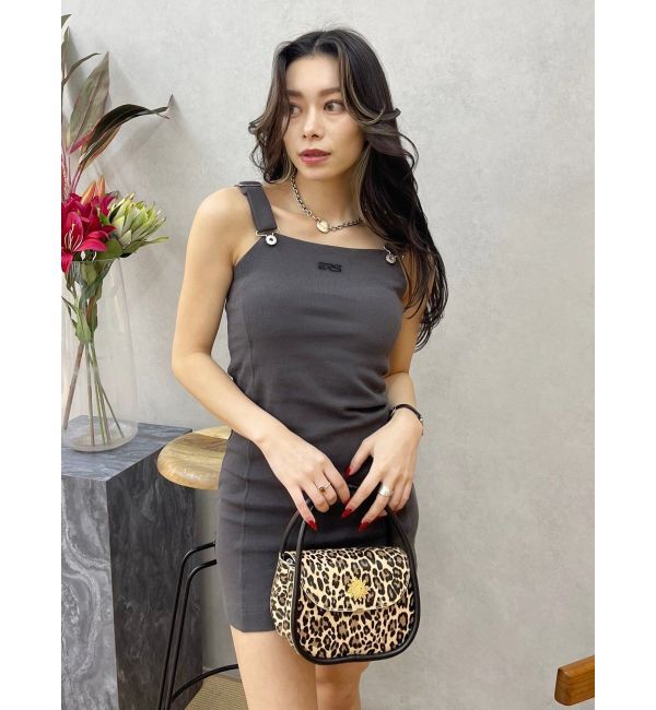 EVRIS「ワンポイントリブジャンスカ」|ジャンパースカート|