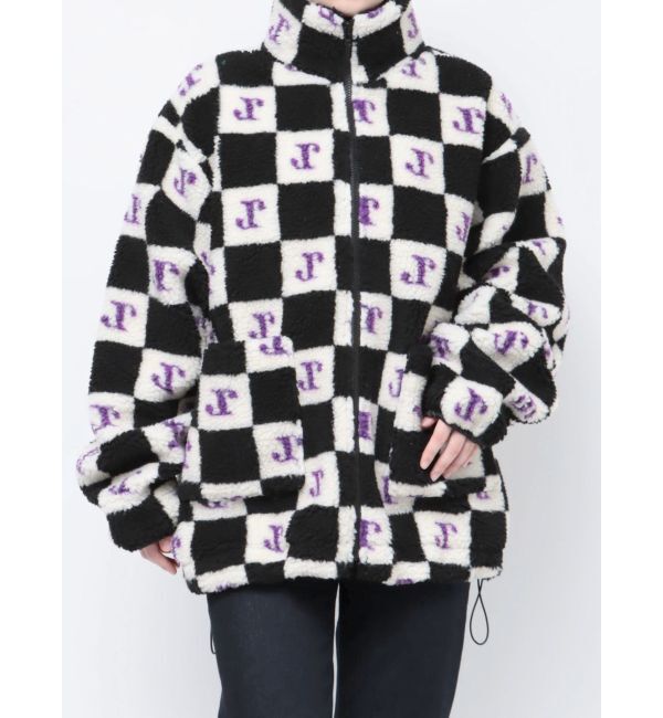 jouetie「パターンボアジャケット」|ブルゾン・スタジャン|