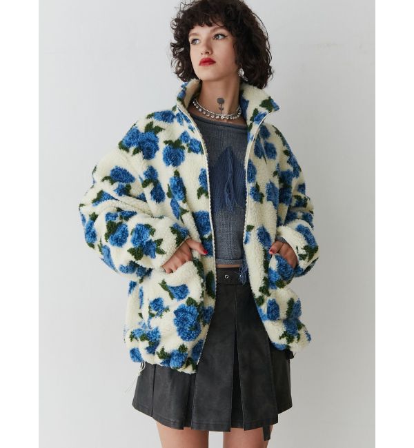 jouetie「パターンボアジャケット」|ブルゾン・スタジャン|