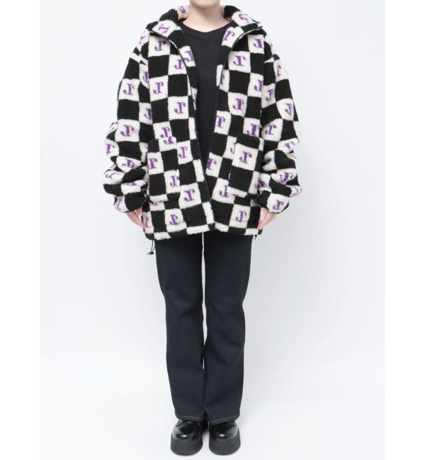 jouetie「パターンボアジャケット」|ブルゾン・スタジャン|