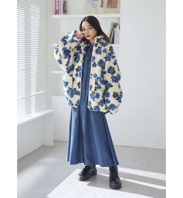 jouetie「パターンボアジャケット」|ブルゾン・スタジャン|