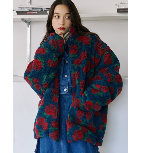 jouetie「パターンボアジャケット」|ブルゾン・スタジャン|