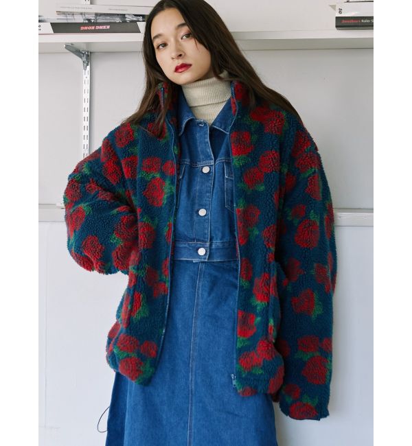 jouetie「パターンボアジャケット」|ブルゾン・スタジャン|