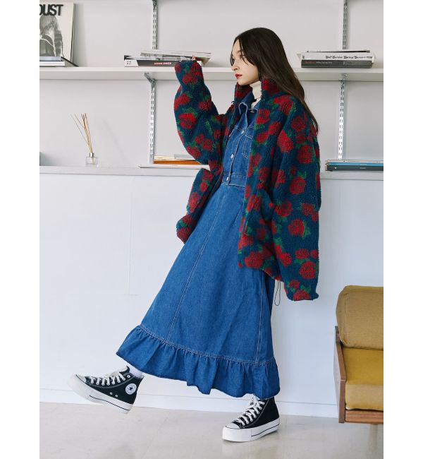 jouetie「パターンボアジャケット」|ブルゾン・スタジャン|