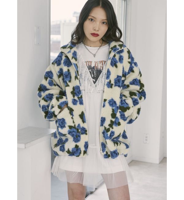 jouetie「パターンボアジャケット」|ブルゾン・スタジャン|