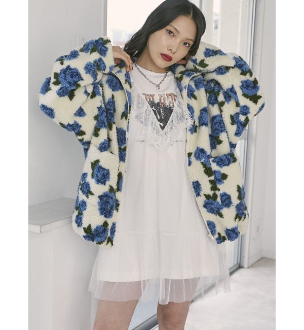 jouetie「パターンボアジャケット」|ブルゾン・スタジャン|