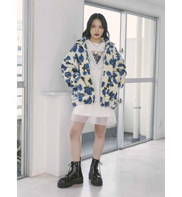 jouetie「パターンボアジャケット」|ブルゾン・スタジャン|