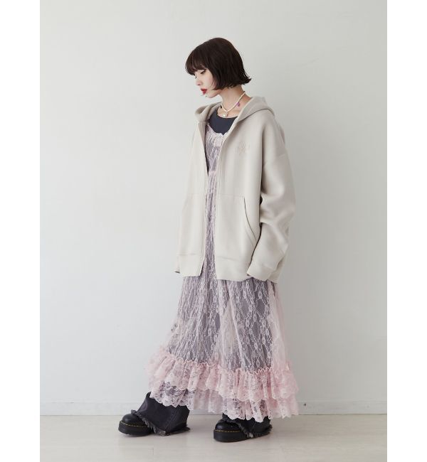 jouetie「ダブルジップBIGフーディ」|パーカー|