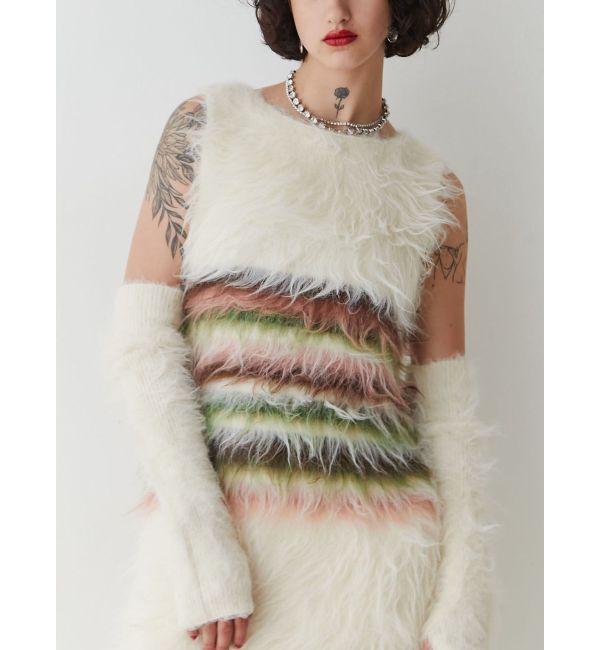 jouetie「シャギーアームウォーマーセットワンピース」|ワンピース|