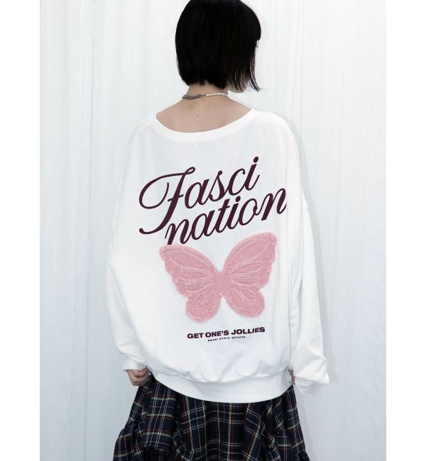 jouetie「バタフライドッキングスウェット」|スウェット・ジャージ|オフホワイト