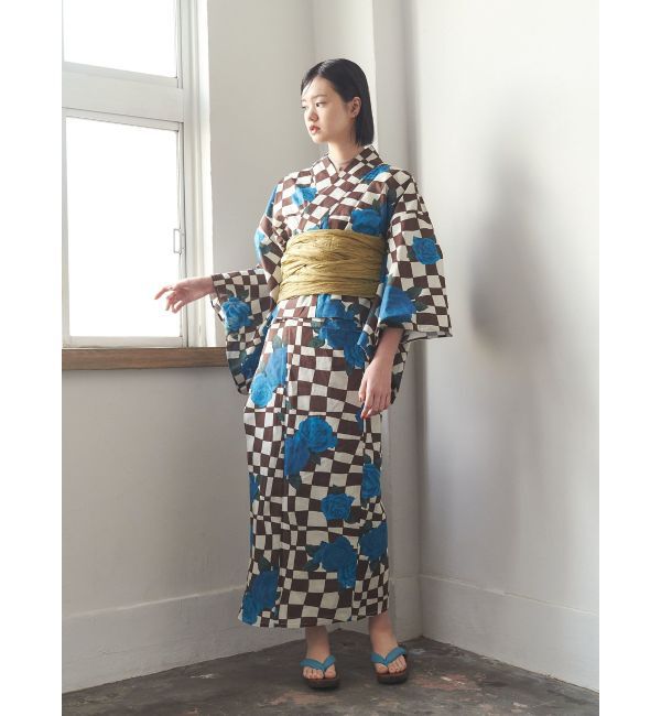 jouetie「【jouetieオリジナル】ローズチェッカーセパレート浴衣セット」|その他|