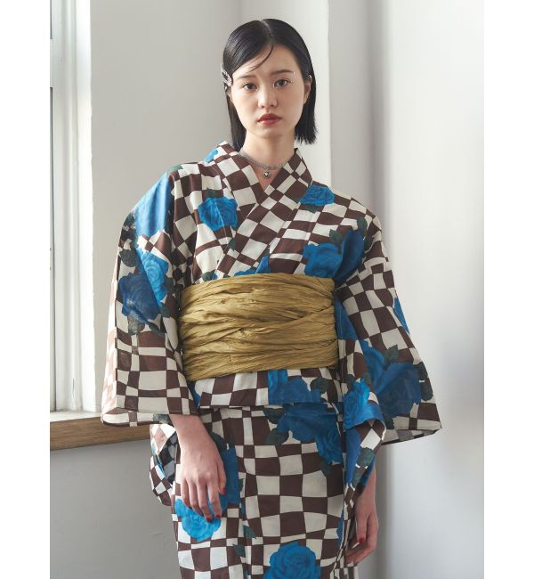 jouetie「【jouetieオリジナル】ローズチェッカーセパレート浴衣セット」|その他|