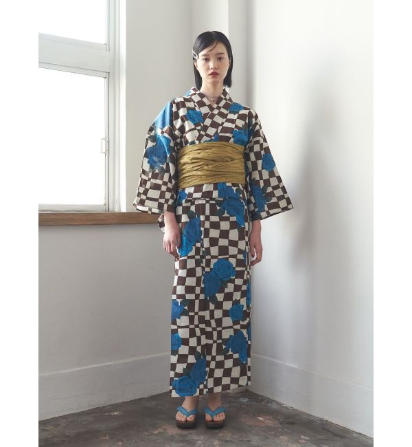 jouetie「【jouetieオリジナル】ローズチェッカーセパレート浴衣セット」|その他|