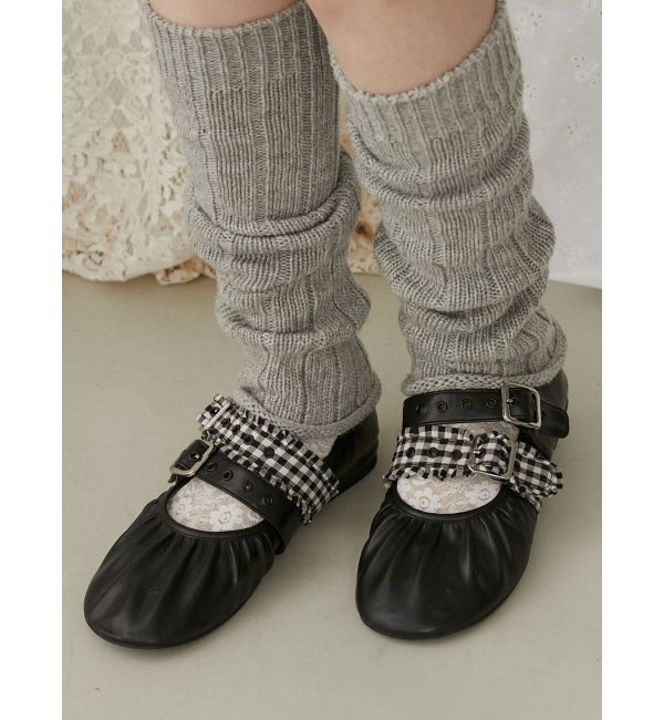merry jenny「checkベルトバレエシューズ」|バレエシューズ|