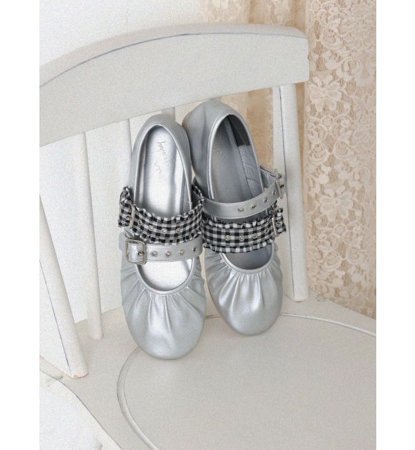 merry jenny「checkベルトバレエシューズ」|バレエシューズ|