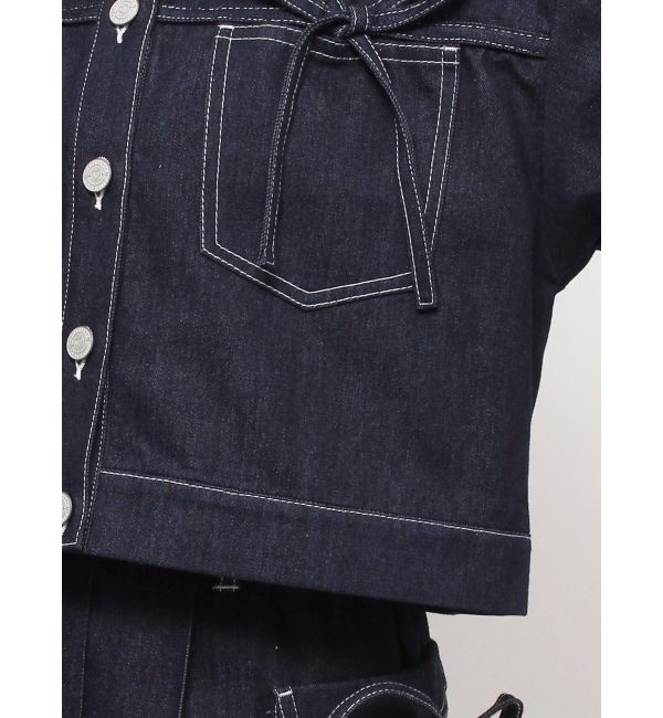 merry jenny「リボンポケットデニムジャケット【セットアップ着用可能】」|その他|