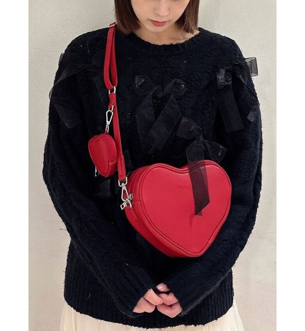 merry jenny「doubleハートショルダーバッグ」|ショルダー・メッセンジャー|
