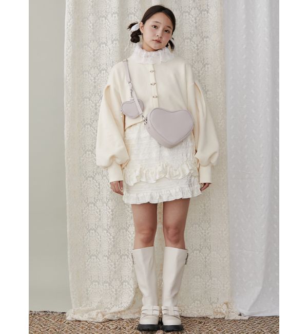 merry jenny「doubleハートショルダーバッグ」|ショルダー・メッセンジャー|