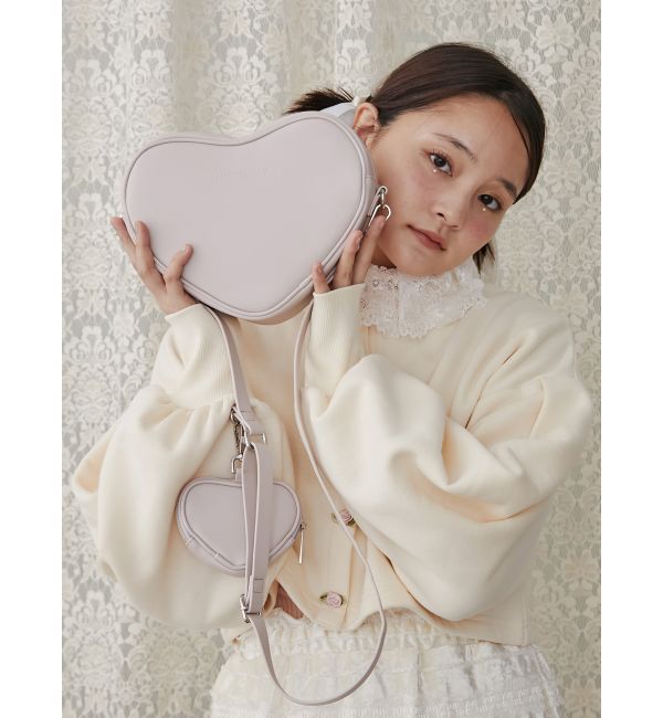 merry jenny「doubleハートショルダーバッグ」|ショルダー・メッセンジャー|