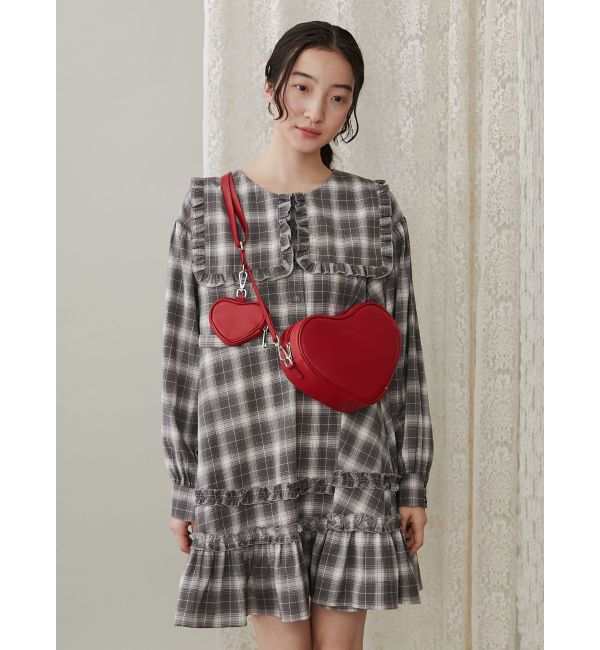 merry jenny「doubleハートショルダーバッグ」|ショルダー・メッセンジャー|