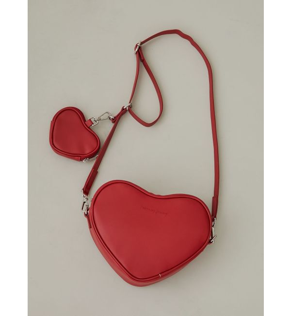merry jenny「doubleハートショルダーバッグ」|ショルダー・メッセンジャー|