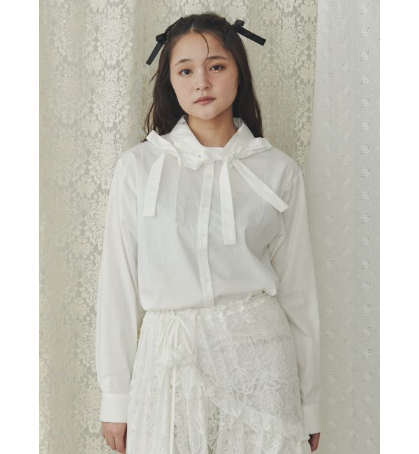 merry jenny「リボンリボンシャツ」|シャツ・ブラウス|