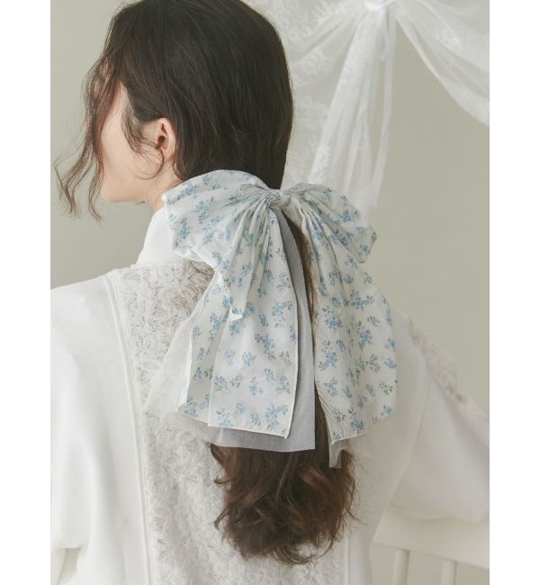 merry jenny「floral ribbon hook」|その他|ブルー