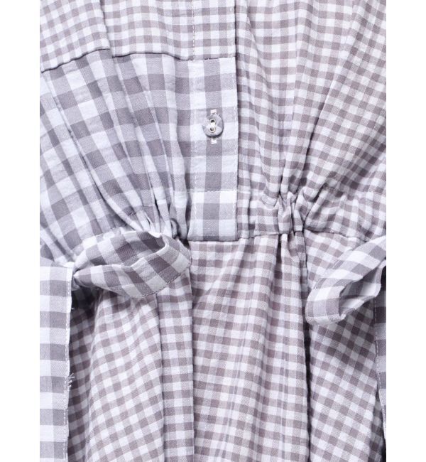 merry jenny「ギンガムチェックリボンドロストワンピース」|ワンピース|