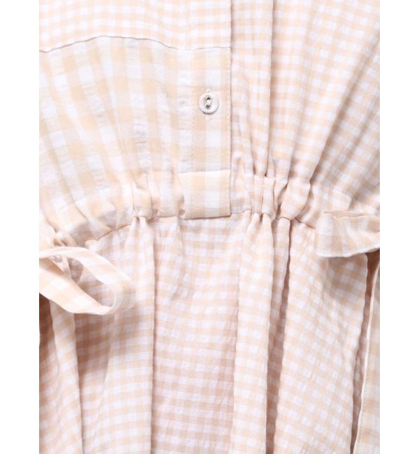 merry jenny「ギンガムチェックリボンドロストワンピース」|ワンピース|