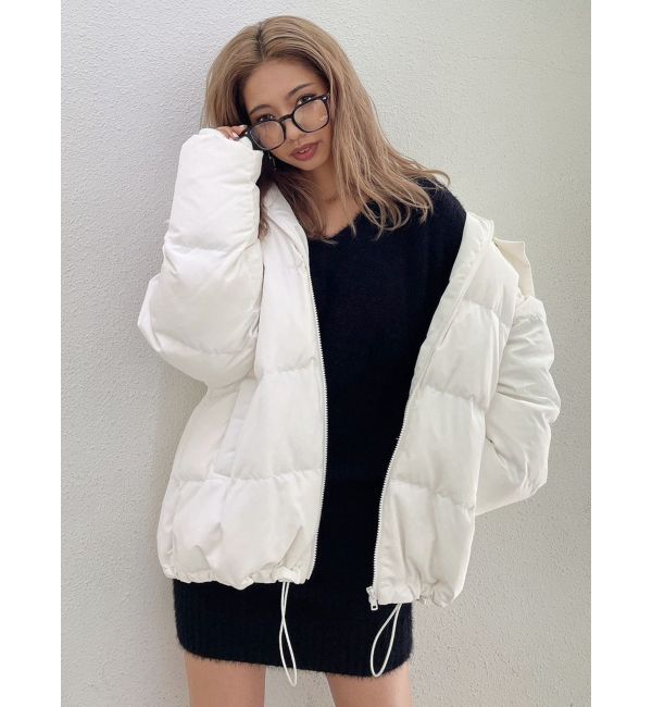 GYDA「Vネック シャギーニットワンピース」|ワンピース|