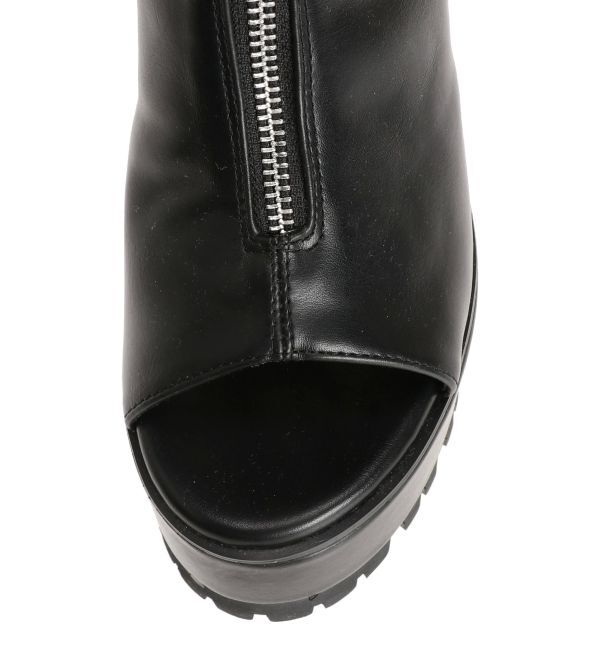 GYDA「フロントZIPタンクソールショートブーツ」|ショートブーツ|