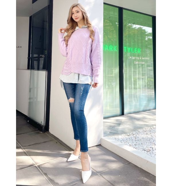 GYDA「シンプルストライプシャツ」|シャツ・ブラウス|