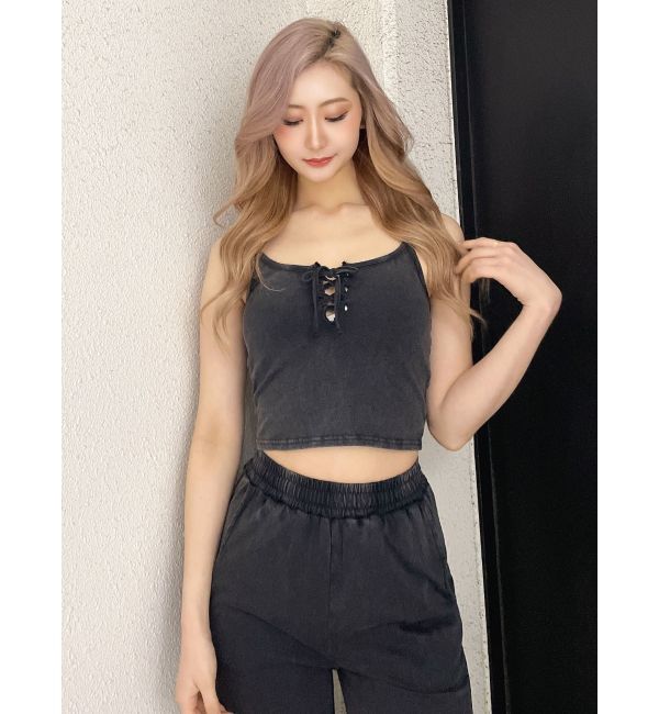 GYDA「フロントレースアップブリーチビスチェ」|キャミソール|