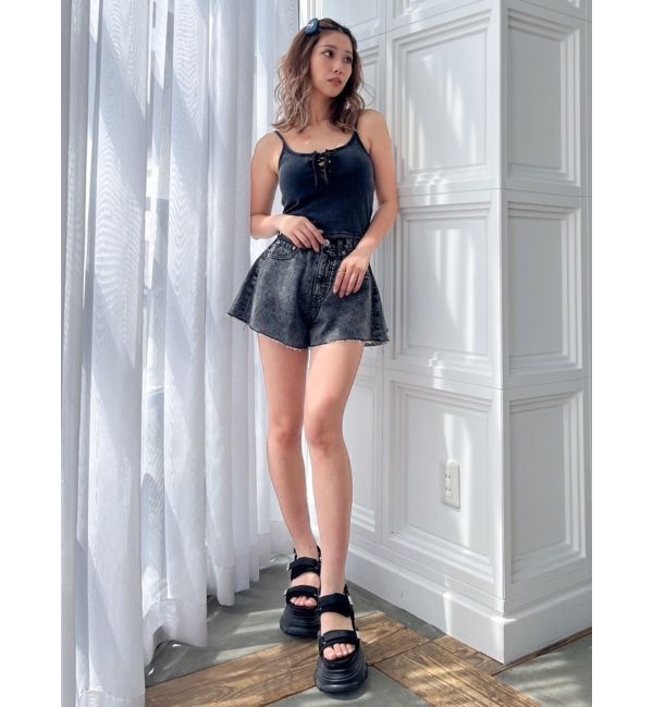 GYDA「フロントレースアップブリーチビスチェ」|キャミソール|