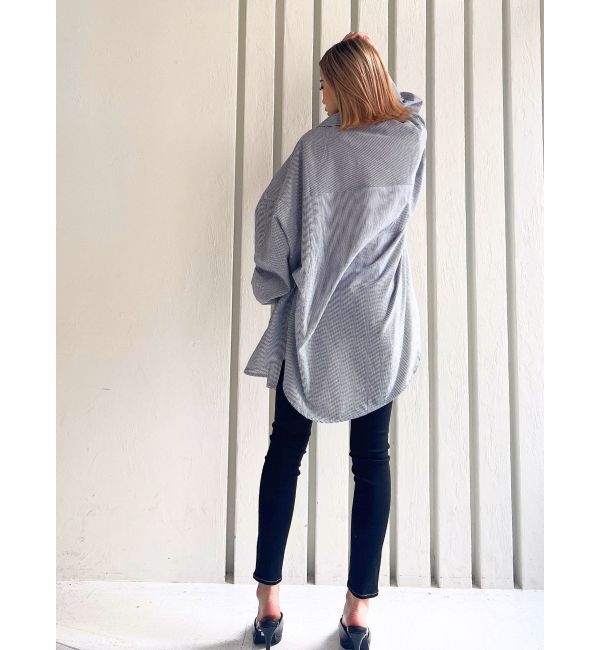 GYDA「ストライプオーバーシャツ」|シャツ・ブラウス|