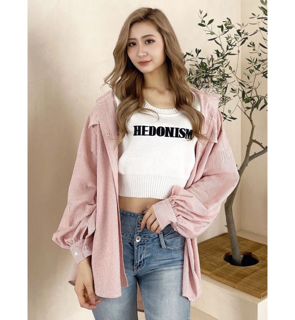 GYDA「ストライプオーバーシャツ」|シャツ・ブラウス|