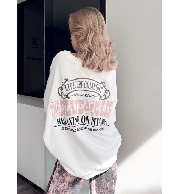 GYDA「THE STATE OF CALIFドルマンスウェットトップス」|スウェット・ジャージ|オフホワイト