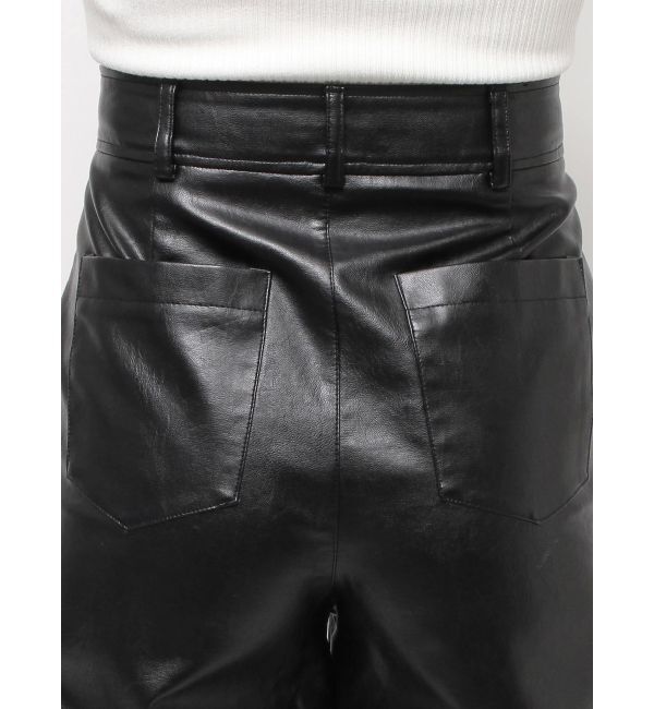 GYDA「フェイクレザーワイドパンツ」|その他|
