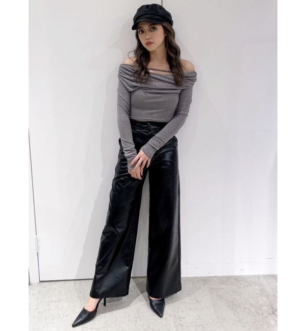 GYDA「アシンンメトリーオフショルトップス」|Tシャツ・カットソー|