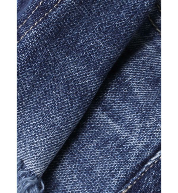 GYDA「ハイウエストGD embossダメージスカートライクデニムショートパンツ」|スカート|