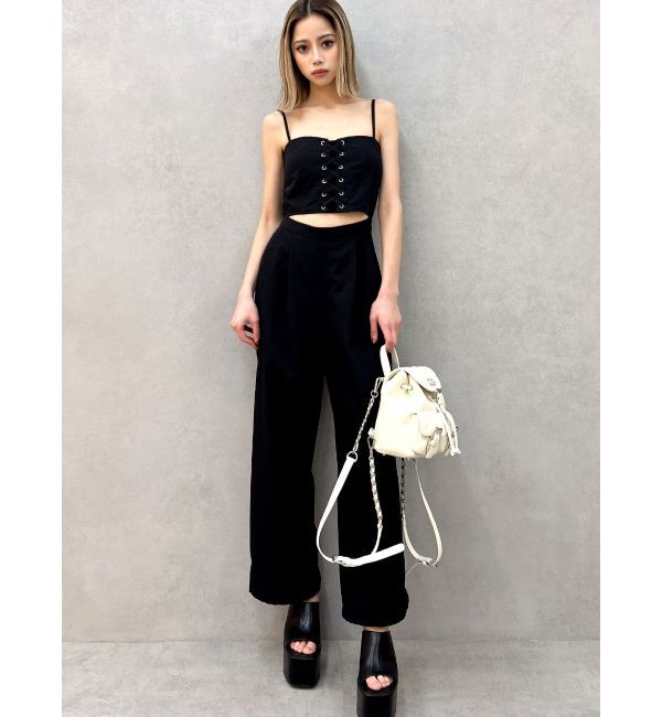 GYDA「ビスチェデザインロンパース」|オールインワン|