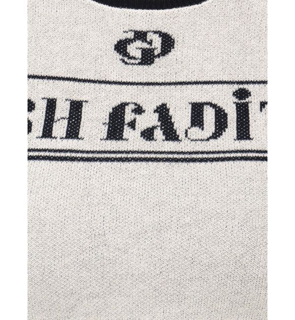 GYDA「GD POSH FADITALハーフスリーブニットトップス」|ニット・セーター|