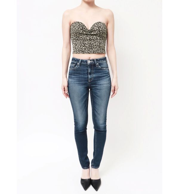 GYDA「leopard printベアビスチェ」|チューブトップ|