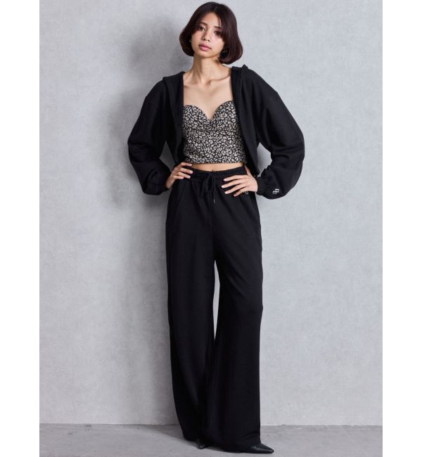 GYDA「leopard printベアビスチェ」|チューブトップ|